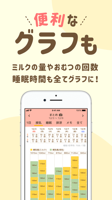 授乳ノート - 産後の子育てに！育児・成長... screenshot1
