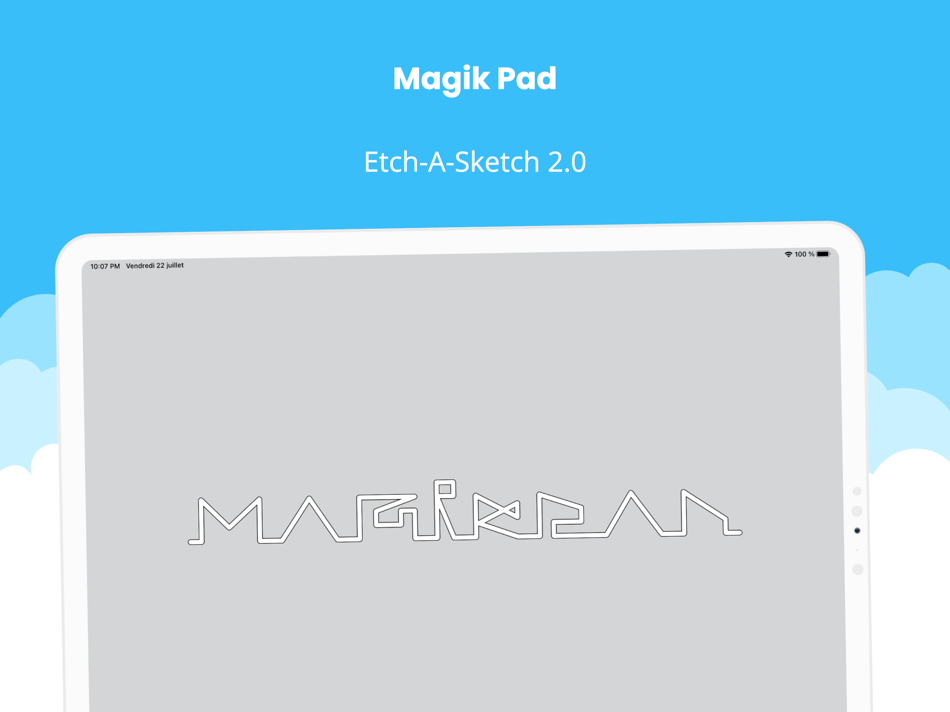 #1. MagikPad - Etch-A-Sketch 2.0 (iOS) بواسطة: Gilthonwe Apps