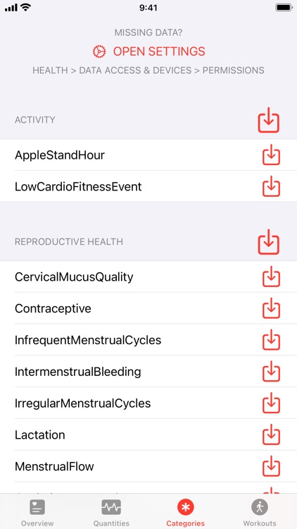 Simple Health Export CSV screenshot-3