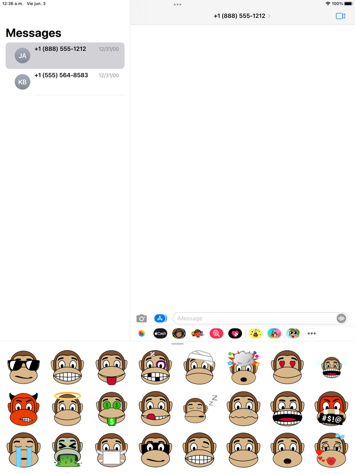 Mono Monkey Stickers