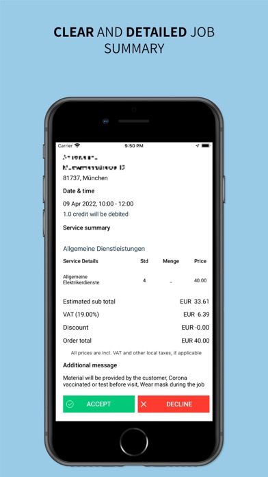 Reachaus for service provider Screenshot