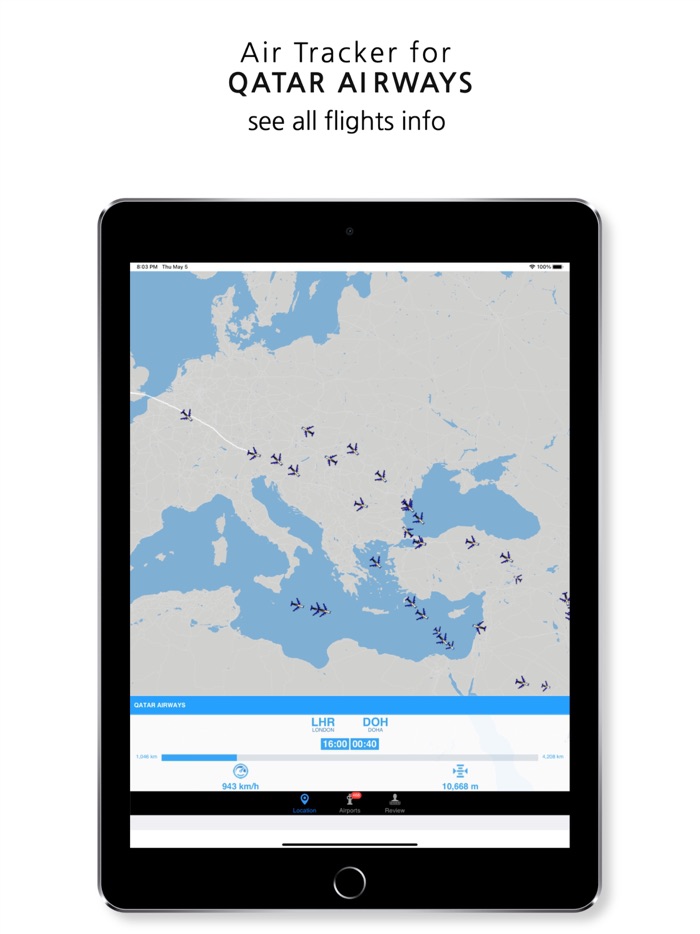 Air Tracker for Qatar Airways