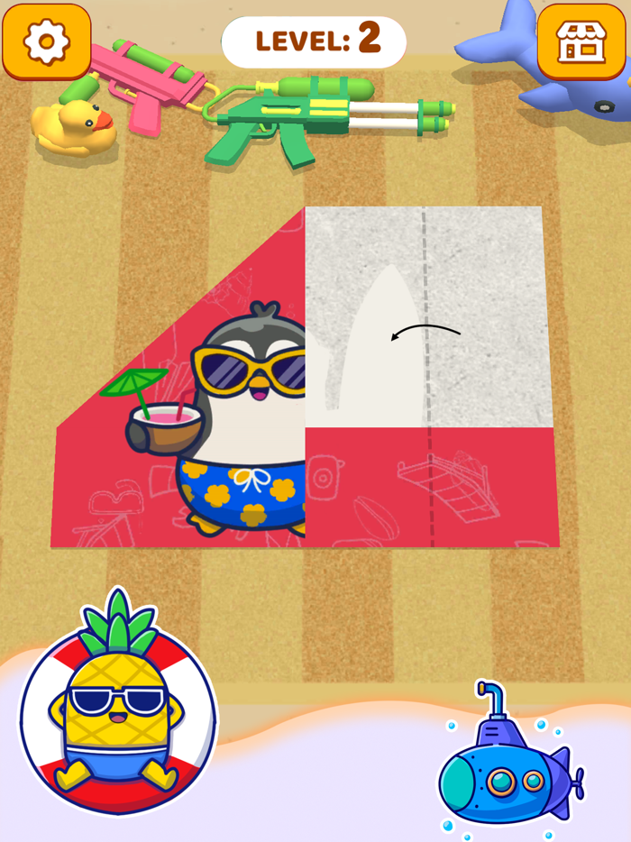 Paper Fold Paper Puzzle 3D