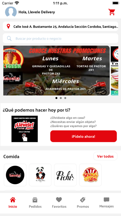 Llévele Pedidos Screenshot