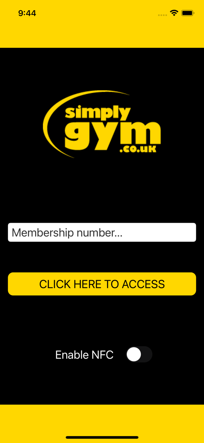 Simply Gym Tile Access
