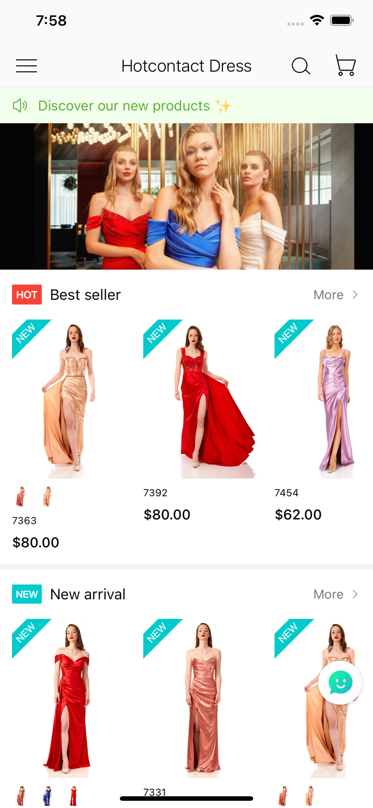 HOT CONTACT DRESS