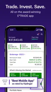 e*trade: invest. trade. save. iphone screenshot 1