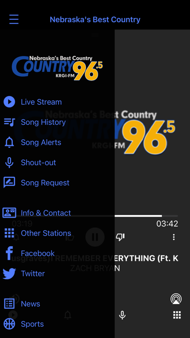 Country 96 KRGI-FM Screenshot