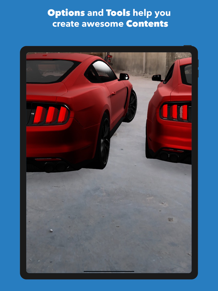 AR Cars place cars like real