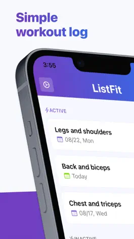 Game screenshot Workout log - ListFit mod apk
