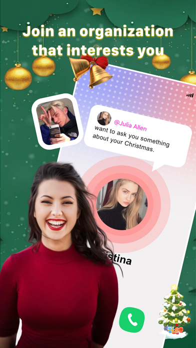 Xmas Wallss: Chat & Sharing Screenshot