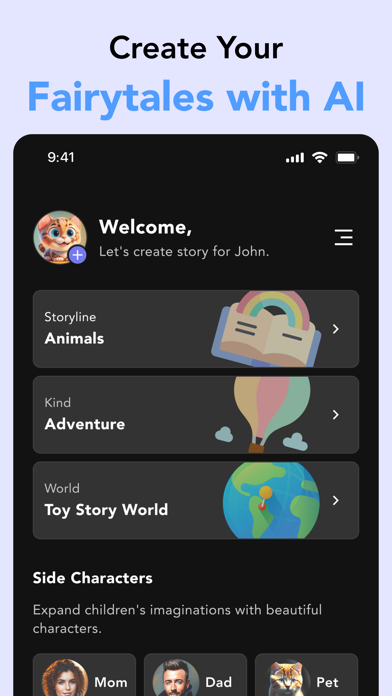 Kitsy AI Bedtime Stories Screenshot