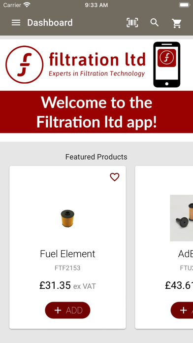 Filtration Ltd Screenshot