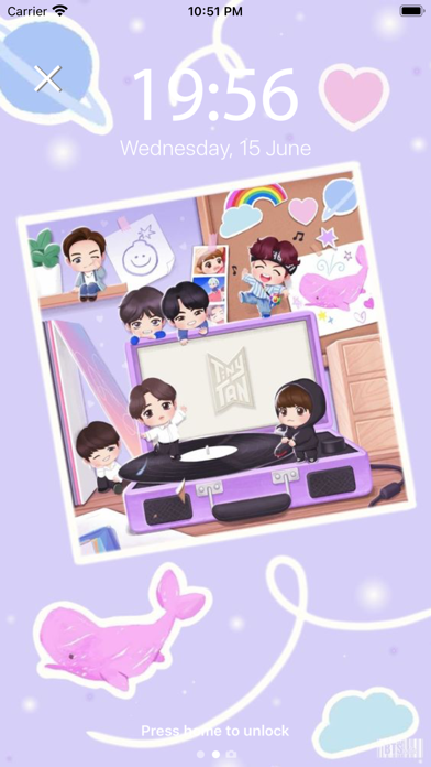 Cute BTS Live Wallpapers HD Screenshot