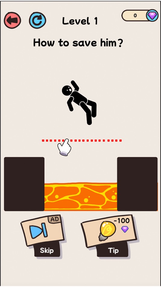 #1. Draw to save : IQ-brain puzzle (iOS) By: OUAZ GAMES