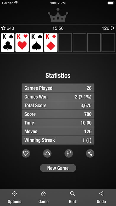 Simple Freecell Solitaire Screenshot