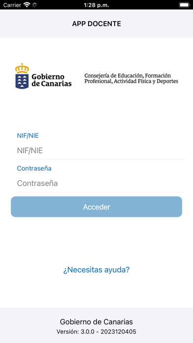 APP Docente Screenshot