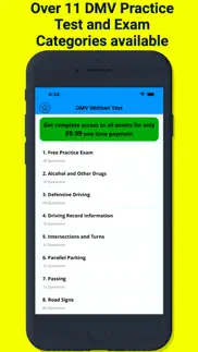 dmv practice tests iphone screenshot 1
