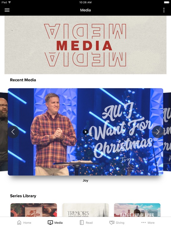 Calvary.ch App iPad screenshot 2 - Lifestyle app
