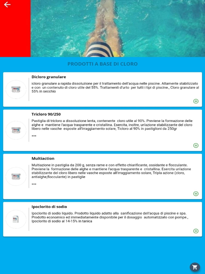 PRODOTTI PER LA MIA PISCINA