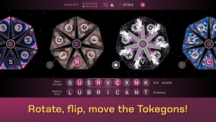 Tokegon - Words+Polygons Game screenshot-3