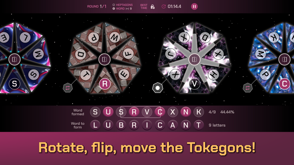 #4. Tokegon - Words+Polygons Game (iOS) 由: Kovalia