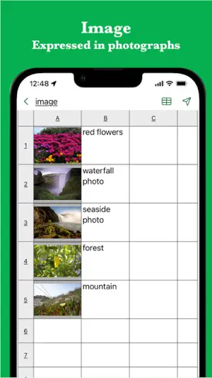 # Simple Table - Note as table screenshot 3