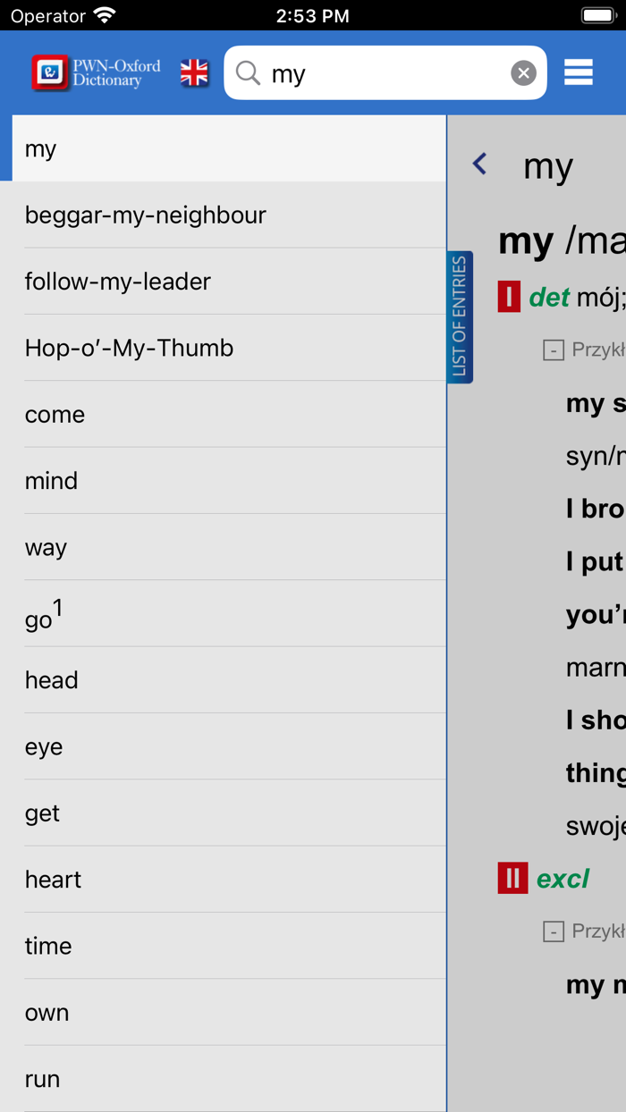 Great PWN-Oxford Dictionary
