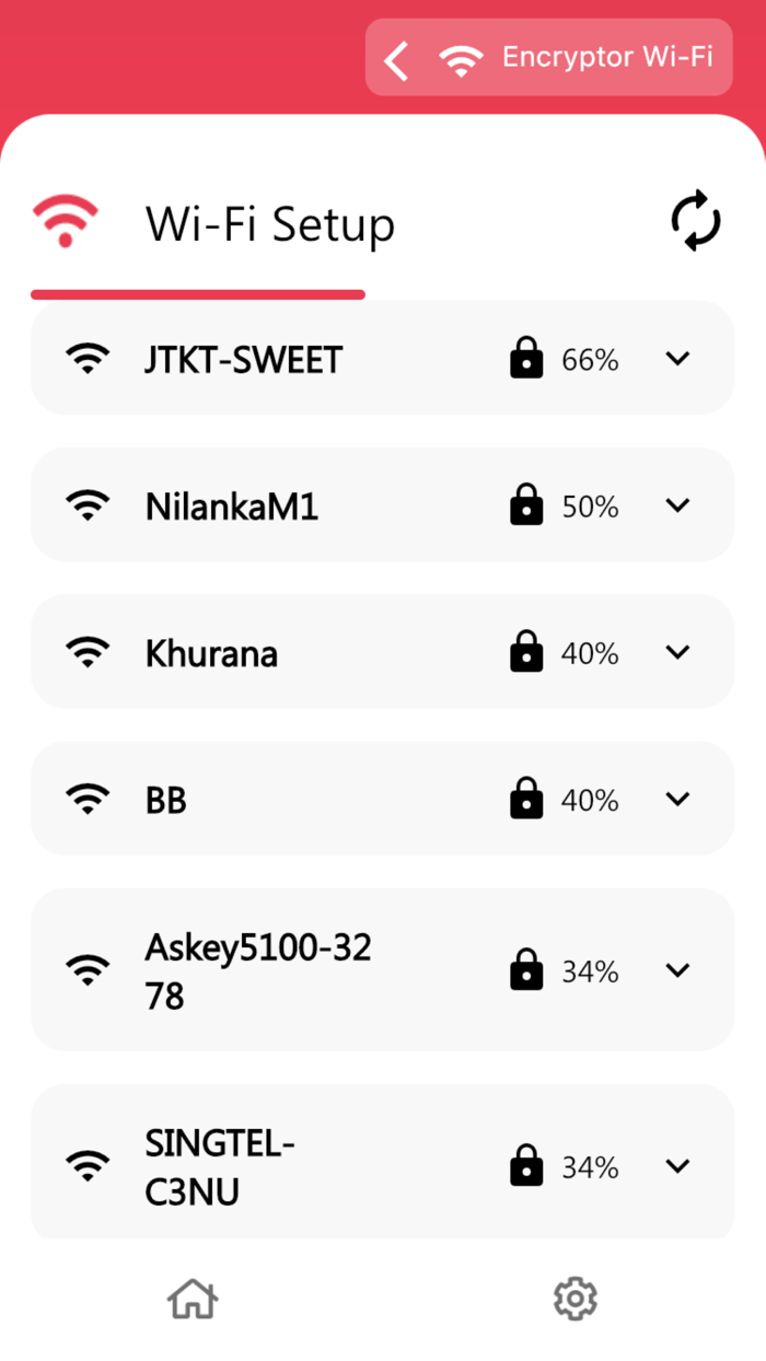Encryptor Wi-Fi Manager