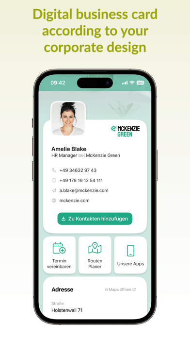 snapADDY BusinessCards Screenshot