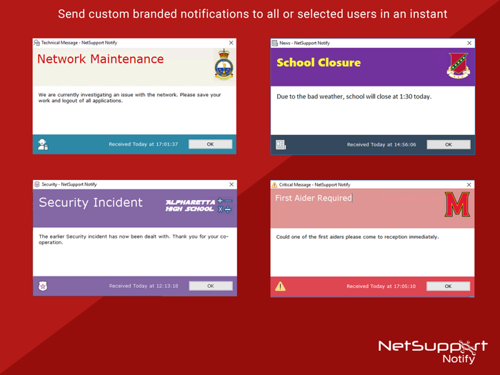 NetSupport Notify Console