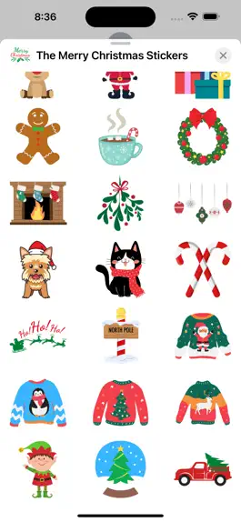 Game screenshot The Merry Christmas Stickers apk