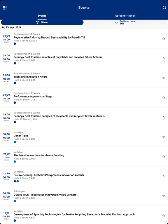 Screenshot #5 pour Techtextil Navigator