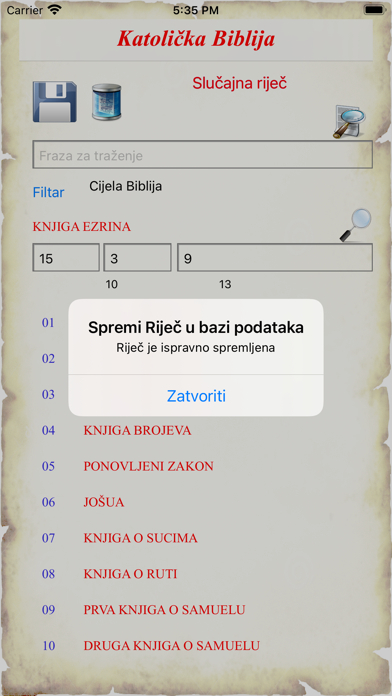 Katolicka Biblija Screenshot