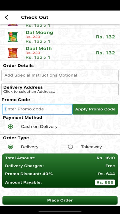 Vital Cafe App Screenshot