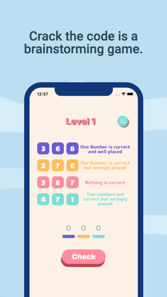 #2. Crack The Code: IQ Riddles (iOS) Av: Digital Hole Pvt. Ltd.