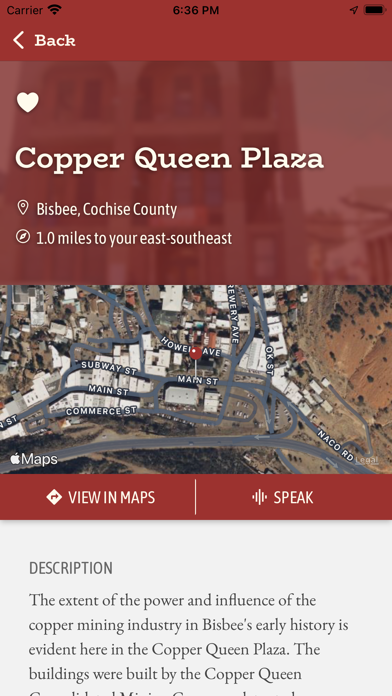 Arizona Historical Markers Screenshot