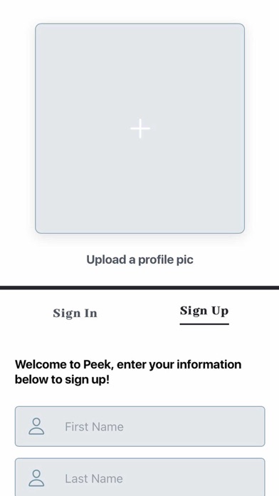 The Peek App Screenshot