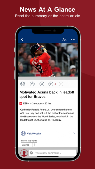 Screenshot #3 pour Baseball News & Scores, Stats