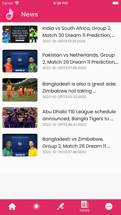 Nice Cricket Live Line Screenshot