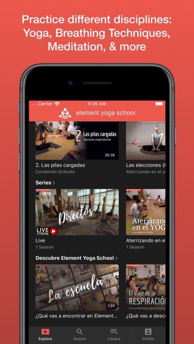 Element Yoga School Screenshot