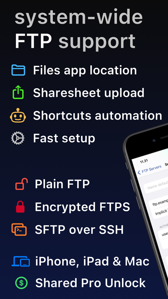 #1. FTP Files: Server Storage (macOS) Bởi: Anders Borum ApS