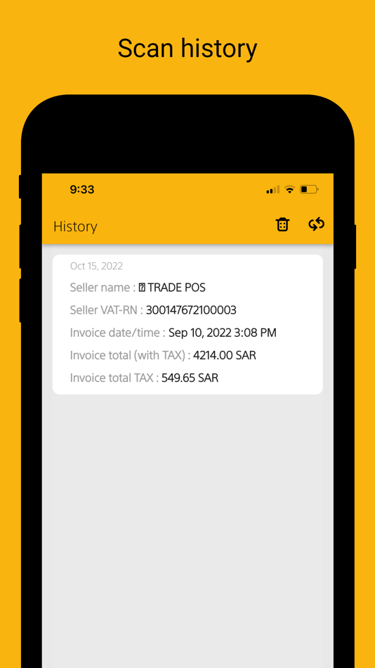 #4. E-invoices QR Code Reader (iOS) 由: Yasser Senan