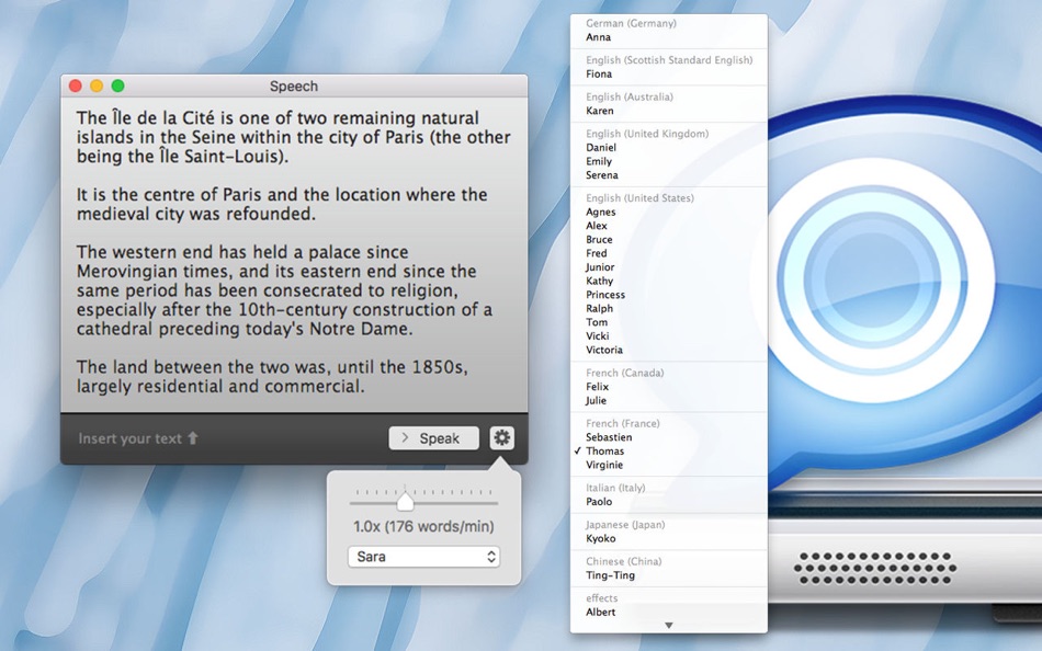 #2. Speech (macOS) 게시자: devserahug