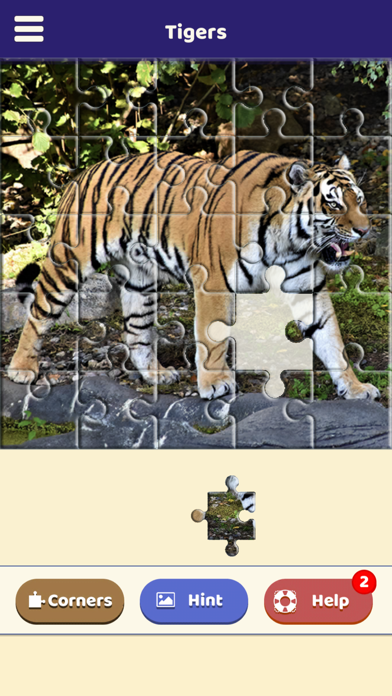 Tiger Love Puzzle Screenshot