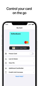 Debenhams credit card screenshot #4 for iPhone