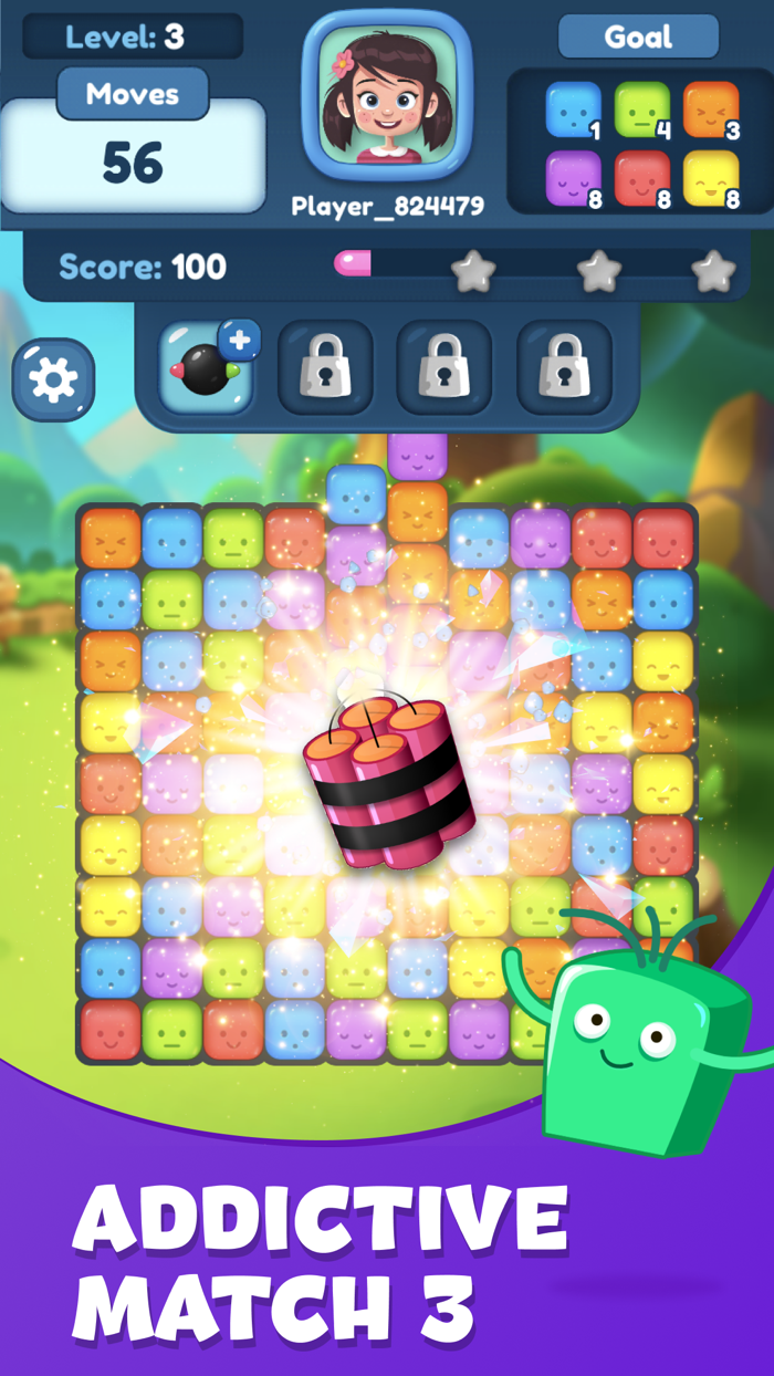 Pop Block Puzzle Match 3 Game