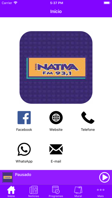 Nativa FM 93,1 Screenshot
