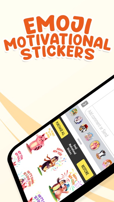 Motivational Stickers - Emojis Screenshot