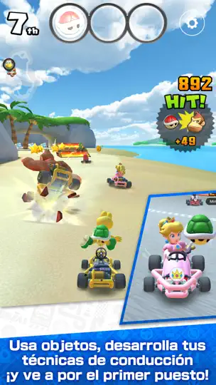 Captura de pantalla de Mario Kart Tour en iPhone 6